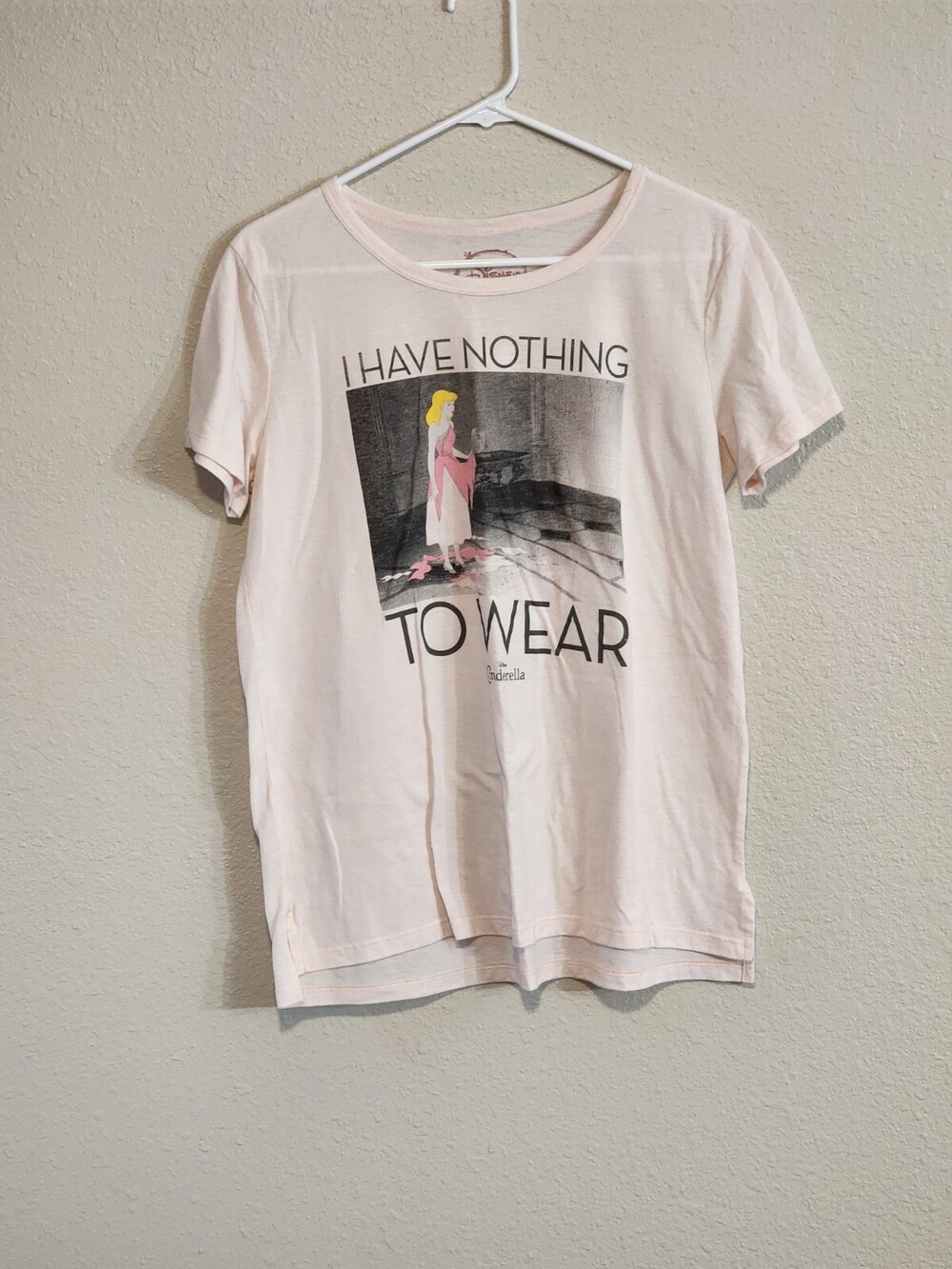 Cinderella T-Shirt, 'I Have Nothing To Wear', Size - L